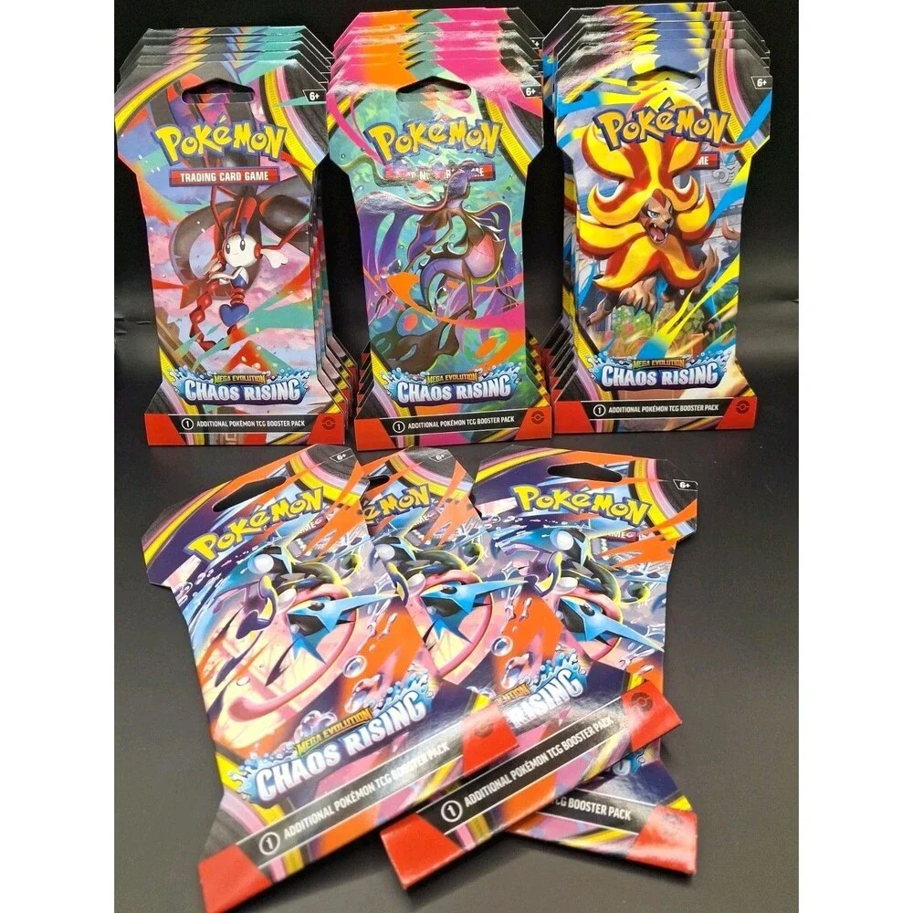 20 X Pokemon TCG Mega Evolution: Chaos Rising - Booster Pack Sleeves NEW